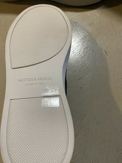 NIB $790 Bottega Veneta Herren-Leder-Sneakers, Schwarz, 8 US(41 EU)