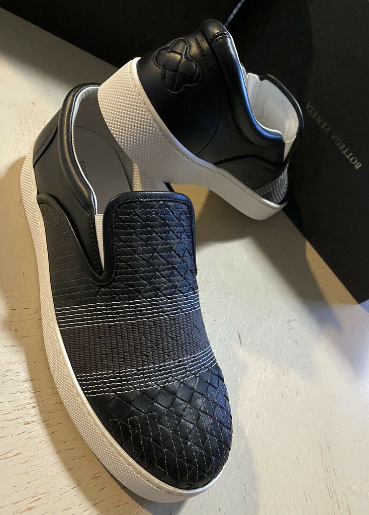 NIB 790 $ Bottega Veneta Herren Leder Sneakers Schuhe Schwarz 13 US( 46 EU)