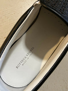 NIB 790 $ Bottega Veneta Herren Leder Sneakers Schuhe Schwarz 13 US( 46 EU)