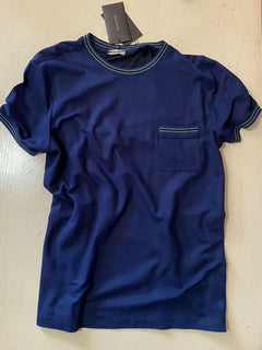Neues Bottega Veneta Herren Kurzarm-T-Shirt Blau M (50 Eu) Italien