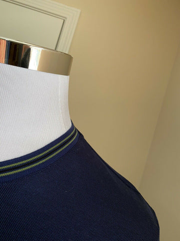 New Bottega Veneta Mens Short Sleeve T Shirt Blue M ( 50 Eu ) Italy