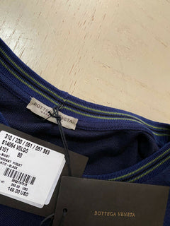 Neues Bottega Veneta Herren Kurzarm-T-Shirt Blau M (50 Eu) Italien