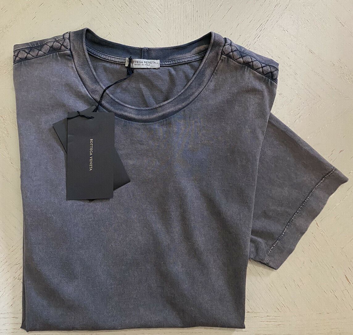 New $480 Bottega Veneta Mens Short Sleeve T Shirt Medium Gray S-M US ( 48 Eu )