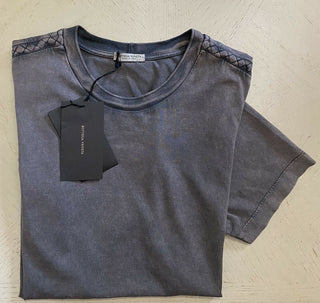New $480 Bottega Veneta Mens Short Sleeve T Shirt Medium Gray M US ( 50 Eu )