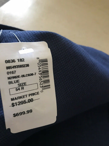 Neu mit Etikett: 1295 $ Boglioli Herren Sportmantel Jacke Blazer DK Blau 44R US/54R Eu Italien