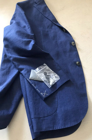 Neu mit Etikett: 1295 $ Boglioli Herren Sportmantel Jacke Blazer DK Blau 44R US/54R Eu Italien