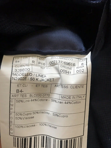 Neu mit Etikett: 1295 $ Boglioli Herren Sportmantel Jacke Blazer DK Blau 44R US/54R Eu Italien