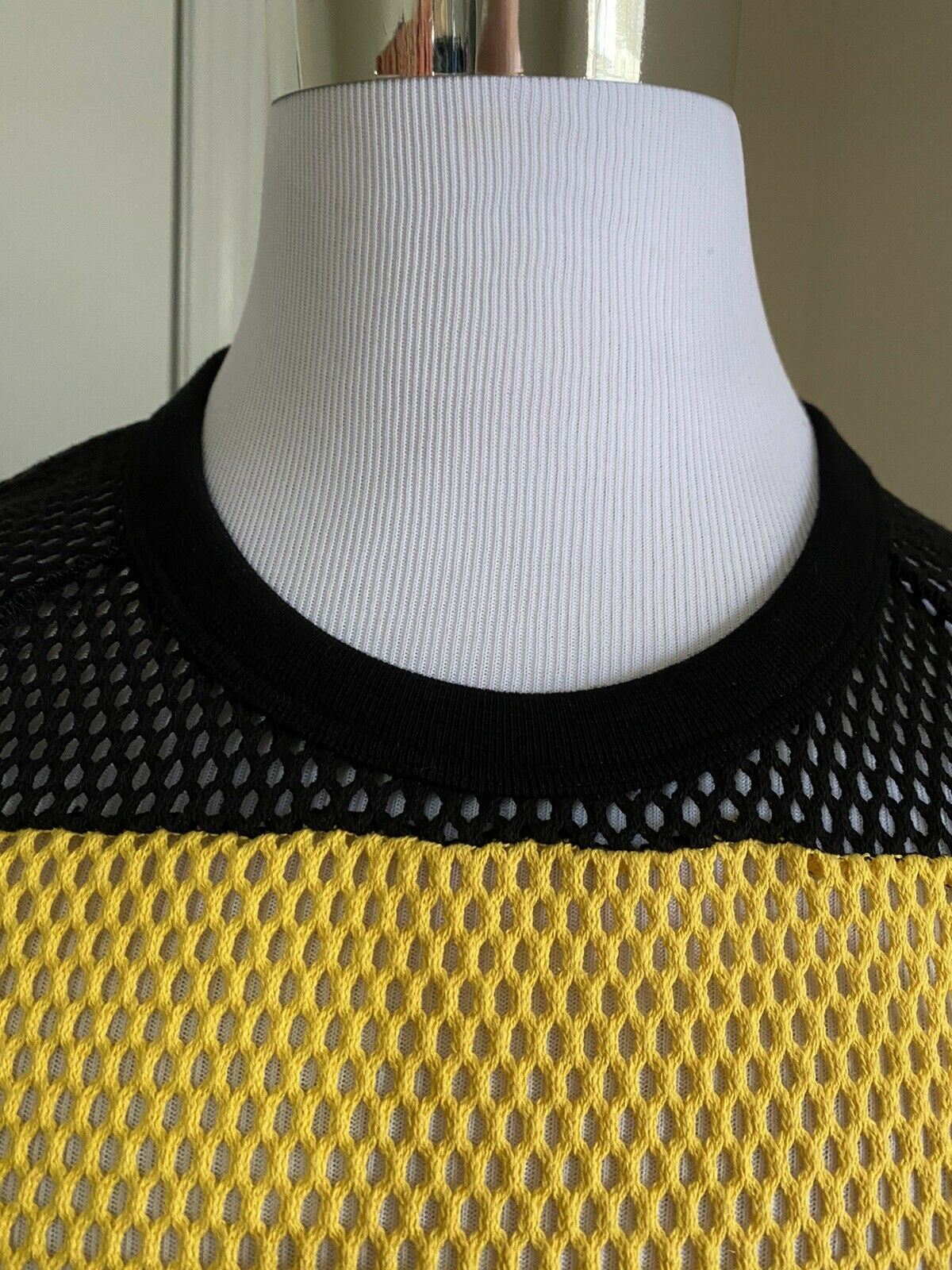 Новая мужская футболка с коротким рукавом Gucci за 680 долларов, желтый/черный, размер S, Италия