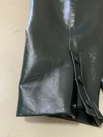 New $3590 Givenchy Women Tapered Leather Luxury Pants Green 8 US/40 It Italy