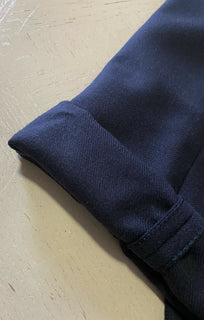 Neu mit Etikett: 795 $ Brunello Cucinelli Herren-Wollhose mit Kordelzug, Marineblau, 34 US/50 Eu