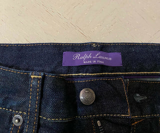 Neu mit Etikett: 495 $ Ralph Lauren Purple Label Herren Straight Denim Jeans Hose Blau 34W/34L