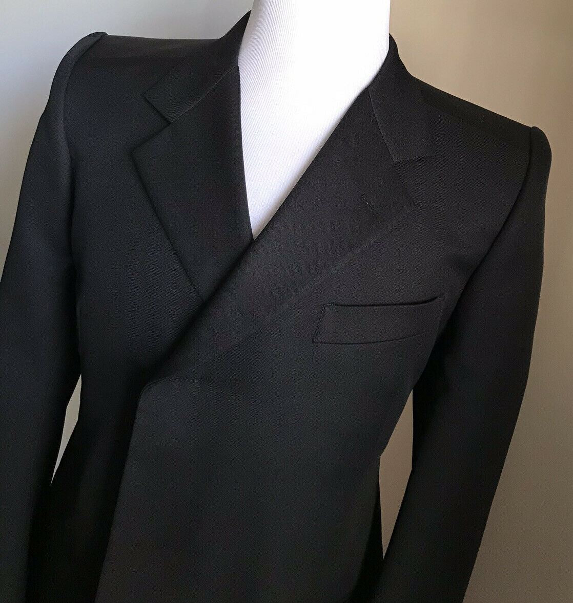 NWT $2050 Balenciaga Men slim fit Sport Coat Jacket Blazer Black 42 US/52 Eu Ita