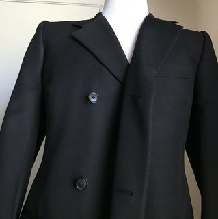 Neu mit Etikett: 2050 $ Balenciaga Herren Slim Fit Sportmantel Jacke Blazer Schwarz 42 US/52 Eu Ita