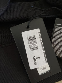 Neu mit Etikett: 580 $ Dsquared2 Herren-Pullover in Übergröße, Kapuzenpullover, Schwarz, Größe S, Italien