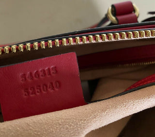 Neu $2850 Gucci Damen GG Monogram Leder Große Tragetasche Rot/Blau 546315