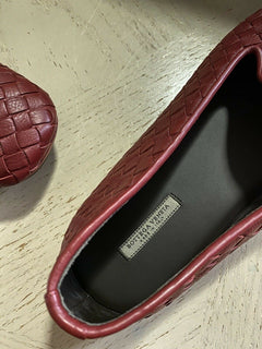 NIB $810 Bottega Veneta Men Leather Loafers Shoes Burgundy/Red 10 US/43 Eu