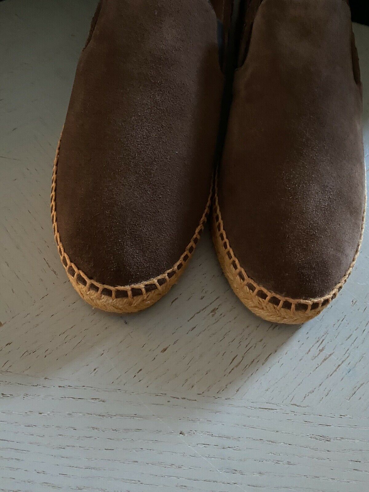 New Bottega Veneta Men Suede Espadrille Shoes Brown 10 US ( 43 Eu )