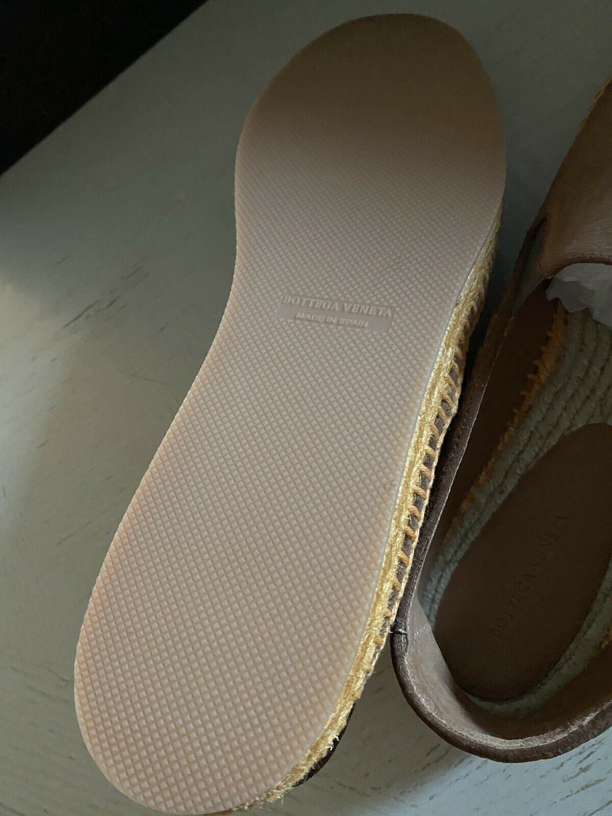 New Bottega Veneta Men Suede Espadrille Shoes Brown 8 US ( 41 Eu )