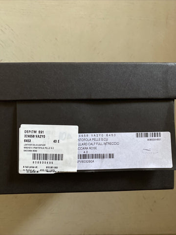 NIB $810 Bottega Veneta Men Leather Loafers Shoes Burgundy/Red 11 US/44 Eu