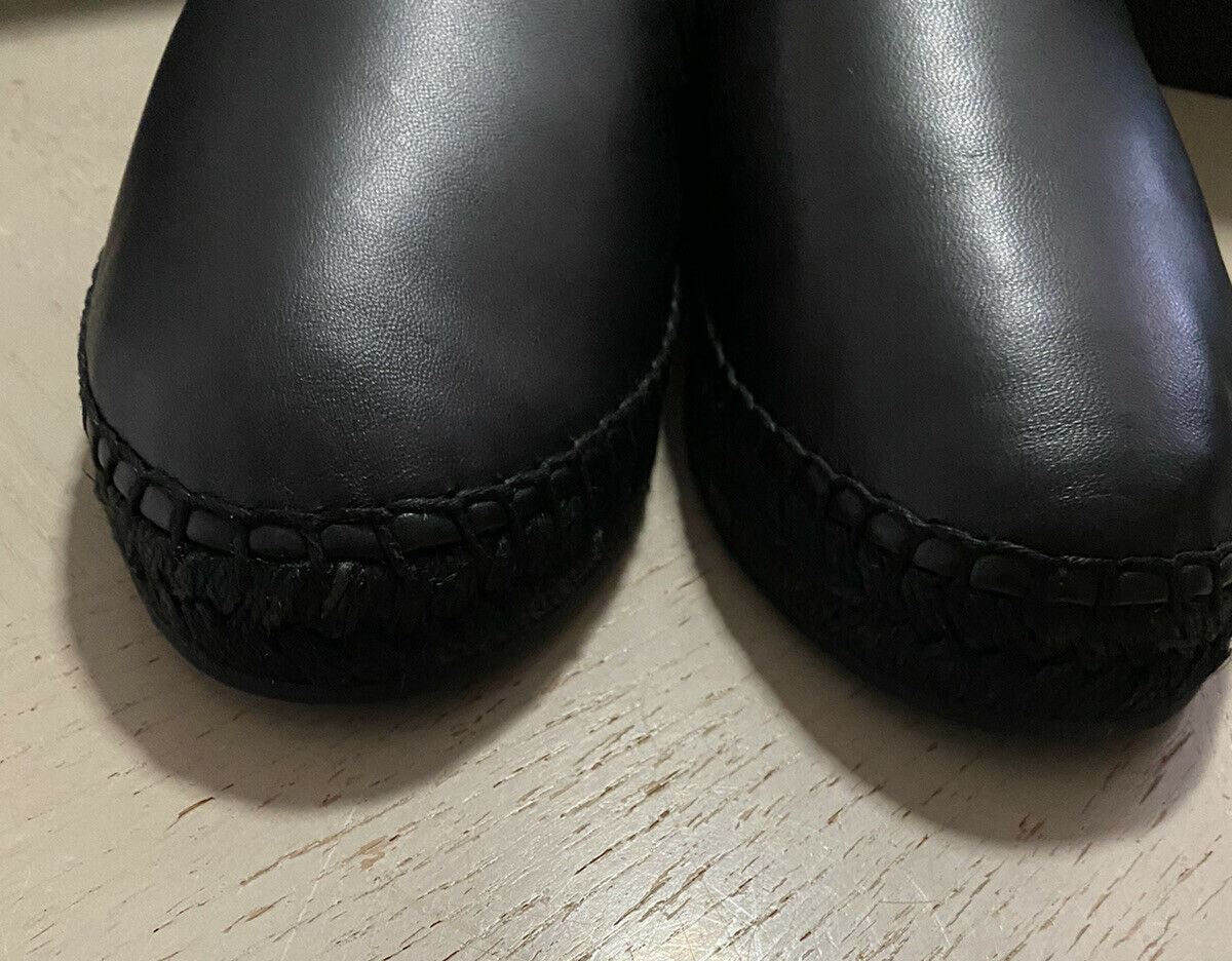New $690 Bottega Veneta Men Leather Espadrille Shoes Black 9 US ( 42 Eu )