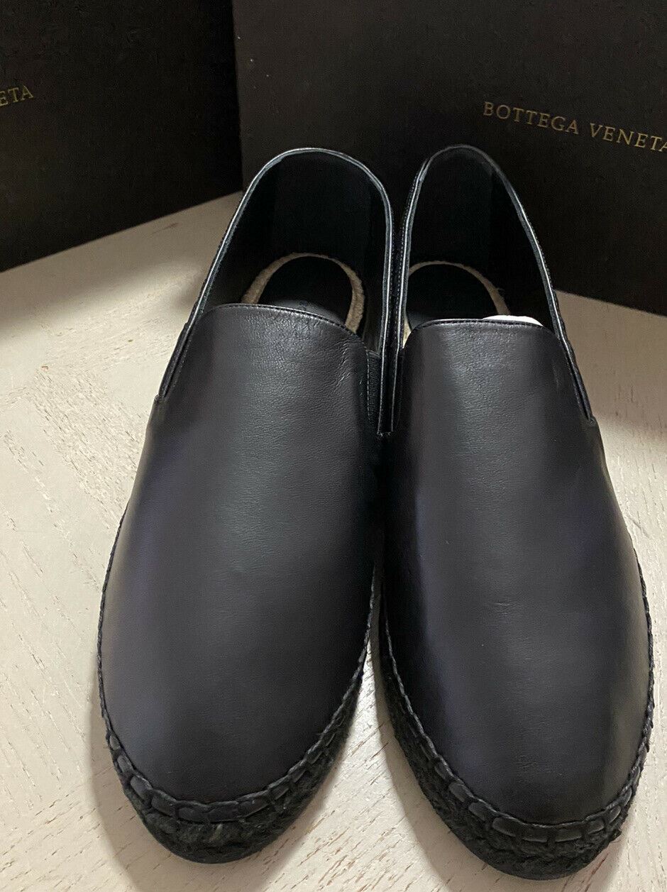 New $690 Bottega Veneta Men Leather Espadrille Shoes Black 10 US ( 43 Eu )