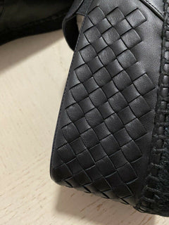 New $690 Bottega Veneta Men Leather Espadrille Shoes Black 10 US ( 43 Eu )
