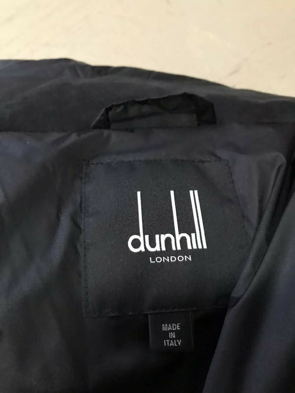 New 2500 Dunhill Men Puffer Jacket Coat DK Navy Size L Italy