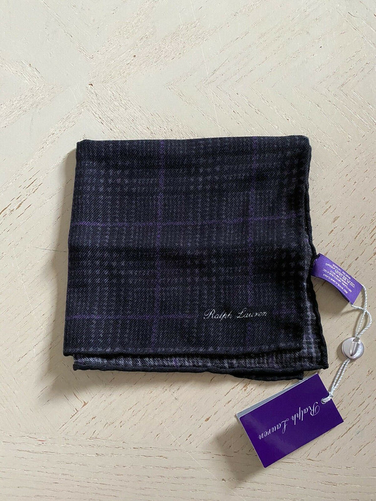New $165 Ralph Lauren Purple Label Pocket Black/Purple Italy