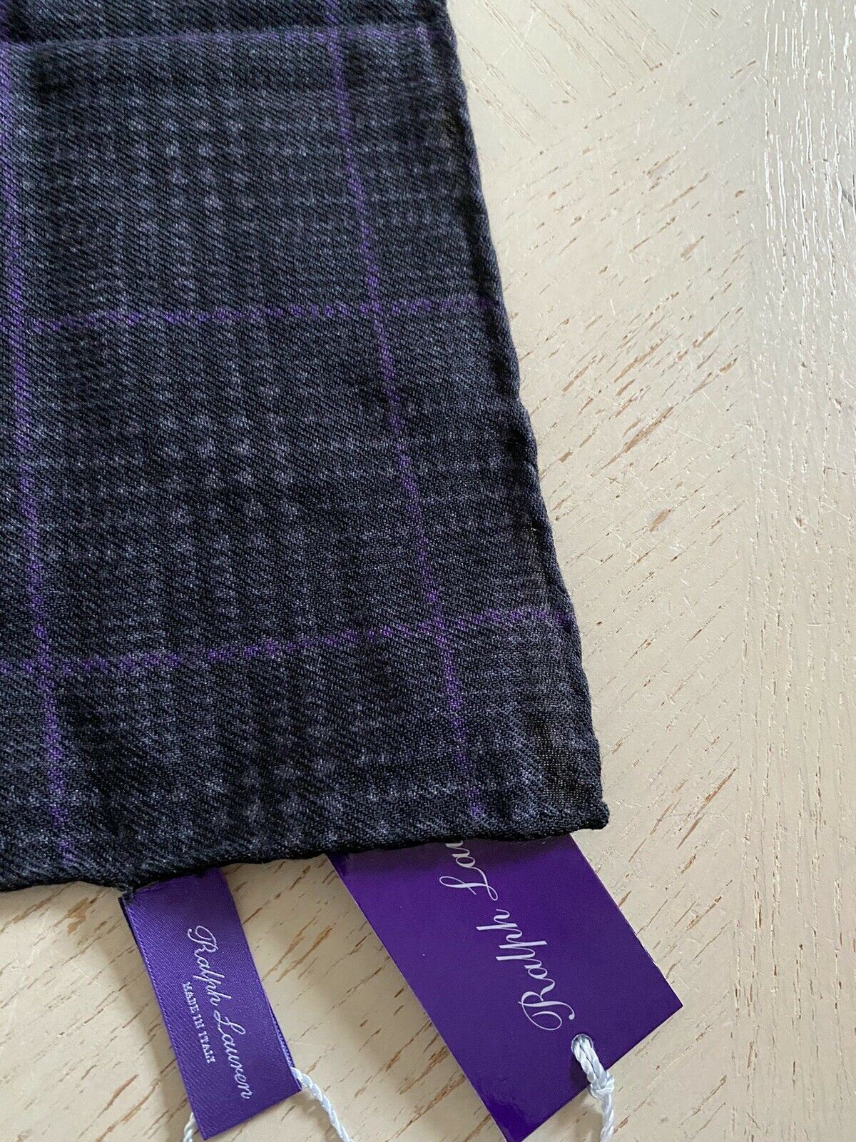 New $165 Ralph Lauren Purple Label Pocket Black/Purple Italy