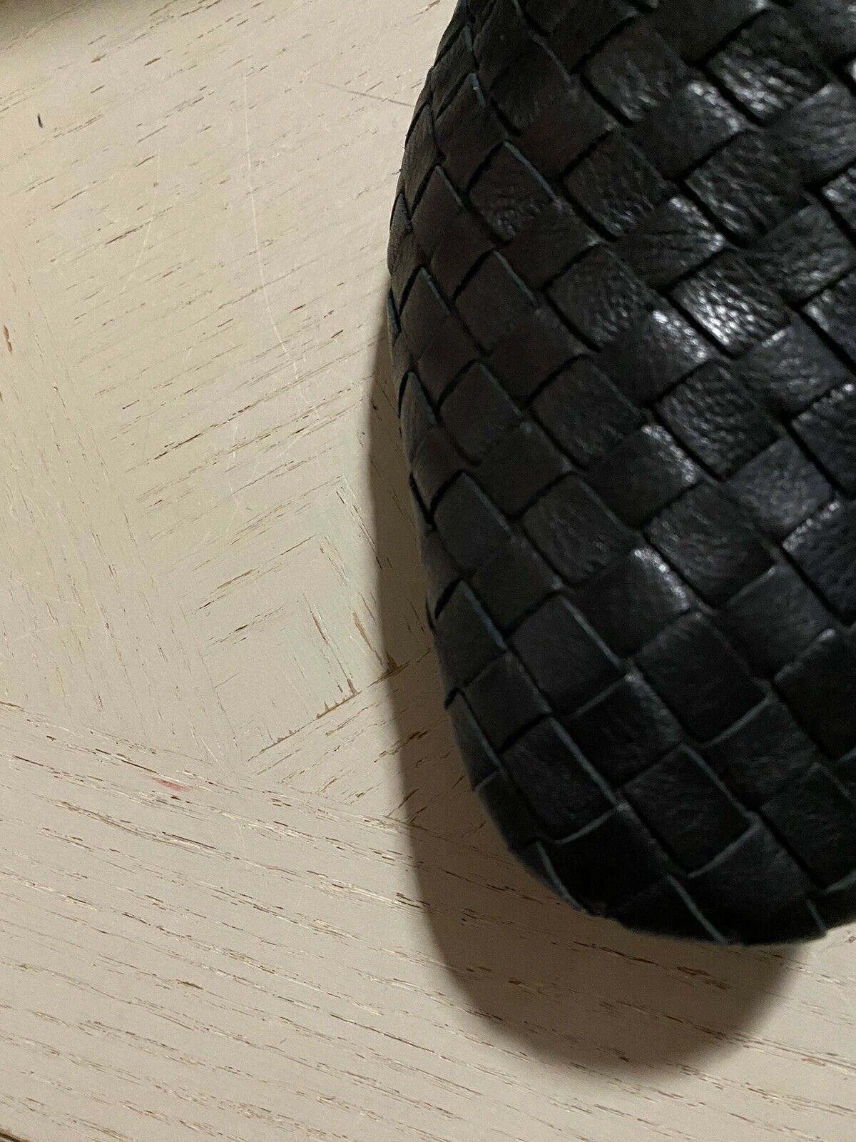 NIB $ 810 Bottega Veneta Herren Leder-Loafer-Schuhe Schwarz 6 US/39 Eu Italien