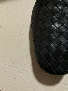 NIB $ 810 Bottega Veneta Herren Leder-Loafer-Schuhe Schwarz 6 US/39 Eu Italien