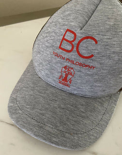 Neu mit Etikett Brunello Cucinelli Jungen Baseballmütze Kappe LT Grau/Braun Größe 6 Italien
