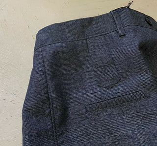 NWT 795 $ Balenciaga Herren Wolle/Mohair Hose Grau 34 US (50 Eu) Italien