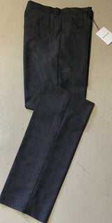 NWT 795 $ Balenciaga Herren Wolle/Mohair Hose Grau 34 US (50 Eu) Italien