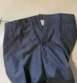 NWT 795 $ Balenciaga Herren Wolle/Mohair Hose Grau 34 US (50 Eu) Italien