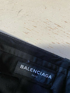 NWT 795 $ Balenciaga Herren Wolle/Mohair Hose Grau 34 US (50 Eu) Italien