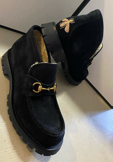 NIB 940 $ Gucci Herren Wildleder Stiefeletten Schuhe Schwarz 12 US / 11 UK Italien