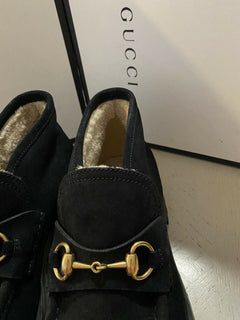 NIB 940 $ Gucci Herren Wildleder Stiefeletten Schuhe Schwarz 12 US / 11 UK Italien