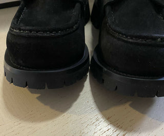 NIB 940 $ Gucci Herren Wildleder Stiefeletten Schuhe Schwarz 12 US / 11 UK Italien
