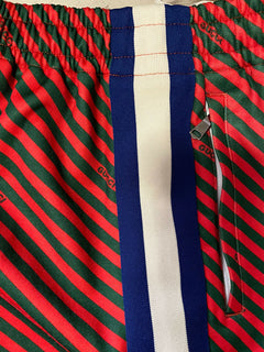 New $1500 Gucci Mens Sweatpants Blue/Red/Green Size XXL Italy