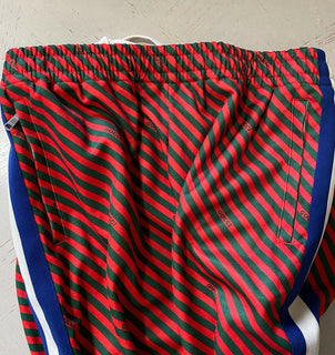 New $1500 Gucci Mens Sweatpants Blue/Red/Green Size XXL Italy
