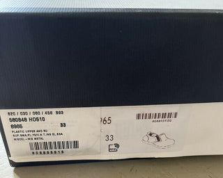 NIB Gucci Kinder GG Monogram Leder/Canvas Sneakers Grün/Cray 33/2US Alter 7