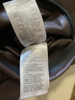 Neu $ 5950 Bottega Veneta Herren Lederjacke Mantel DK Braun 42 US (52 Eu) Italien