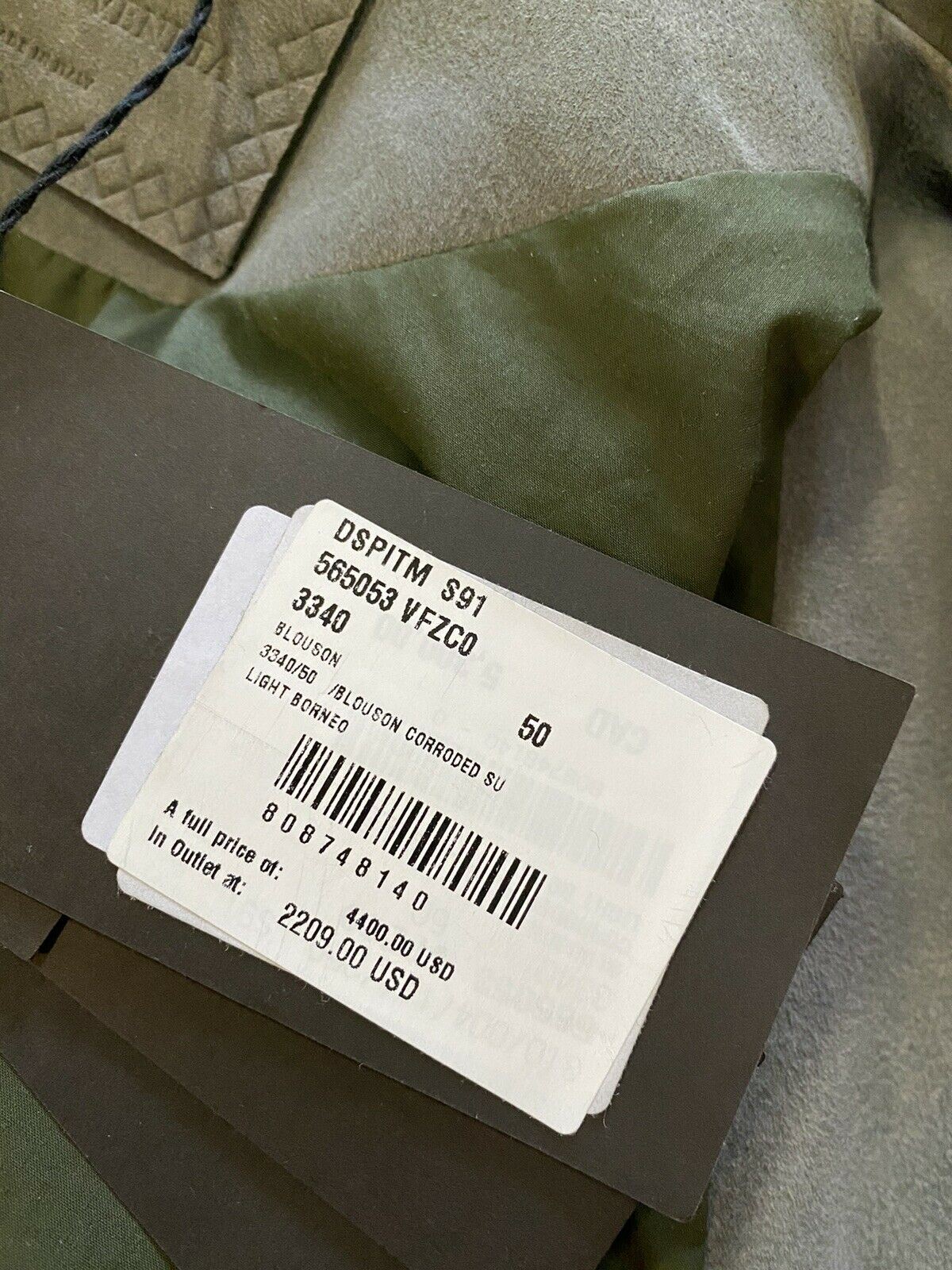 New $4400 Bottega Veneta Mens Suede Jacket Coat DK Gray 40 US ( 50 Eu ) Italy