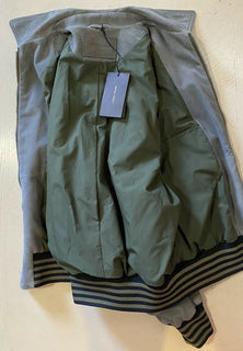 Neu $ 4400 Bottega Veneta Herren Wildlederjacke Mantel DK Grau 46 US (56 Eu) Italien