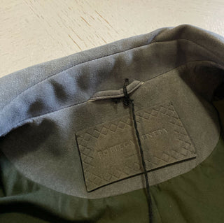 Neu $ 4400 Bottega Veneta Herren Wildlederjacke Mantel DK Grau 46 US (56 Eu) Italien