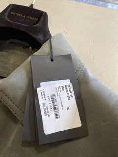 Neu $ 4400 Bottega Veneta Herren Wildlederjacke Mantel DK Grau 46 US (56 Eu) Italien