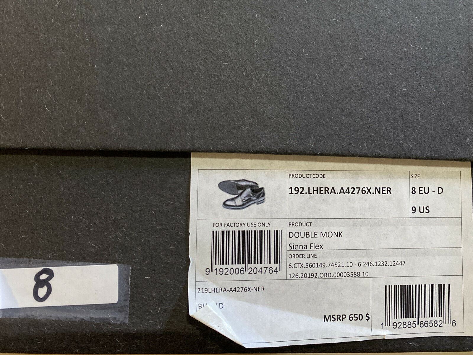 Новые кожаные туфли монки Ermenegildo Zegna с двумя монками, черные 9, США, Италия, $650 