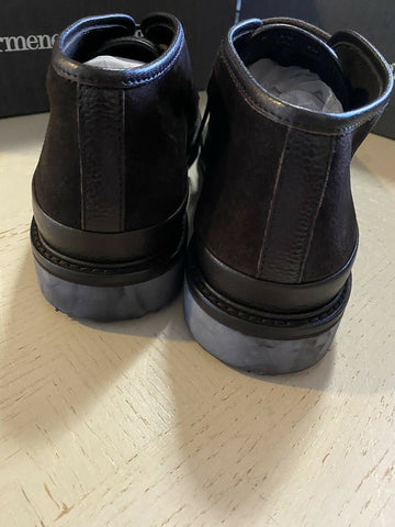 Новые замшевые/кожаные ботинки Ermenegildo Zegna за 650 долларов США DK Brown 9 США Италия 