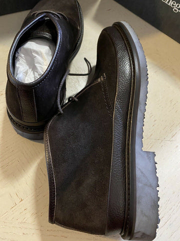 Новые замшевые/кожаные ботинки Ermenegildo Zegna за 650 долларов США DK Brown 9 США Италия 